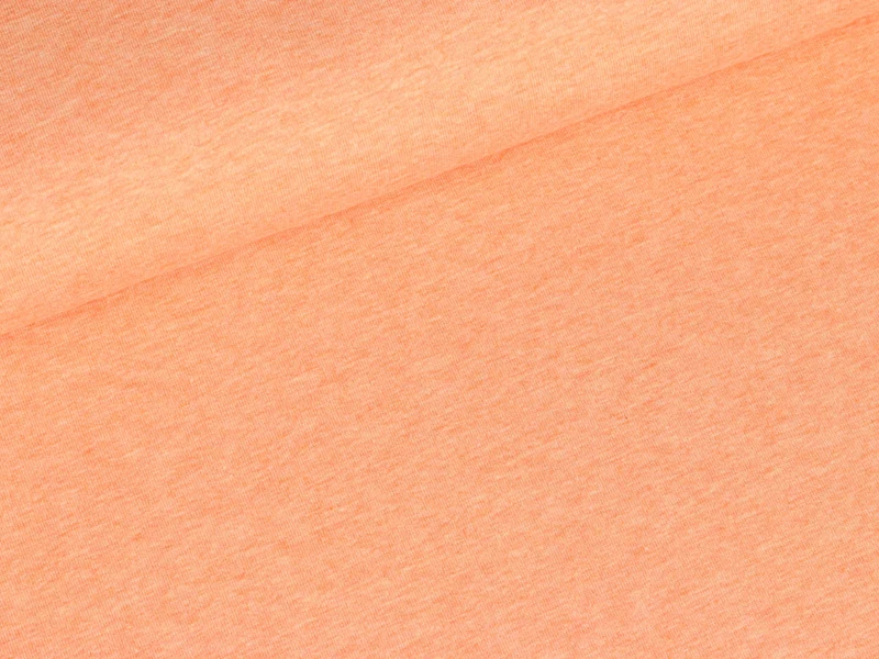 Baumwolljersey Jaro apricot meliert