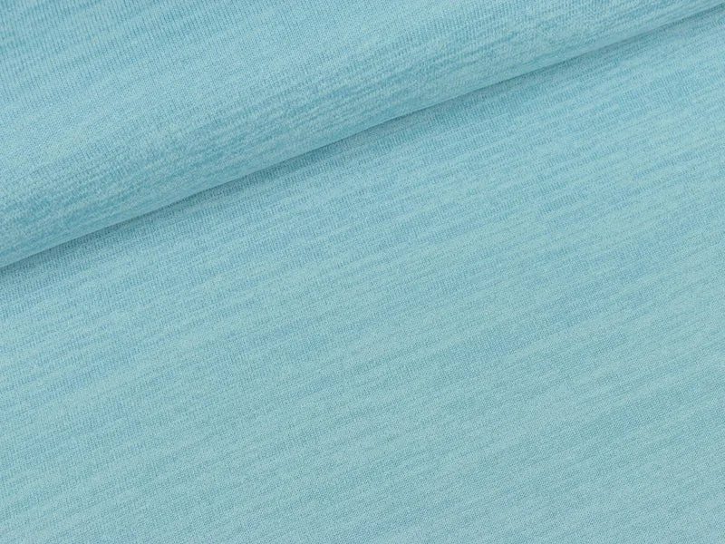 Strickstoff Lisa helles jeansblau meliert uni