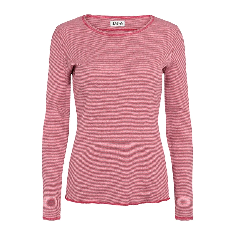 Bio-Baumwoll-Shirt, fein geringelt