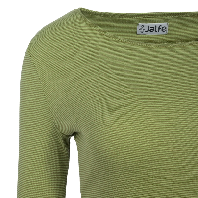 Bio-Baumwoll-Shirt, fein geringelt