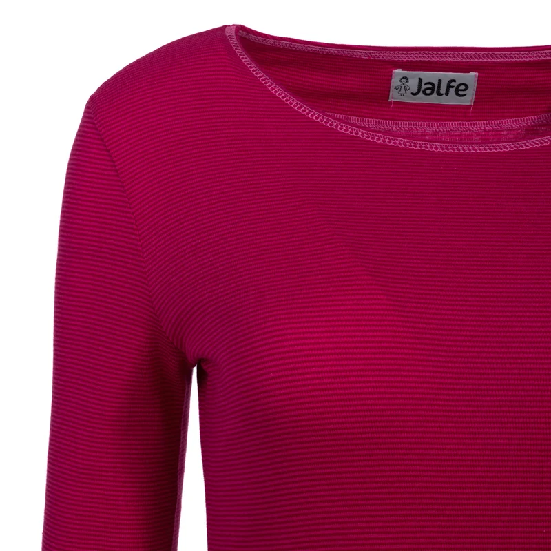 Bio-Baumwoll-Shirt, fein geringelt