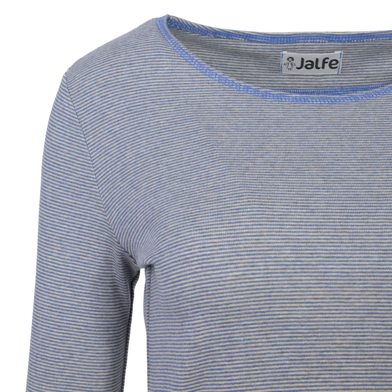 Bio-Baumwoll-Shirt, fein geringelt
