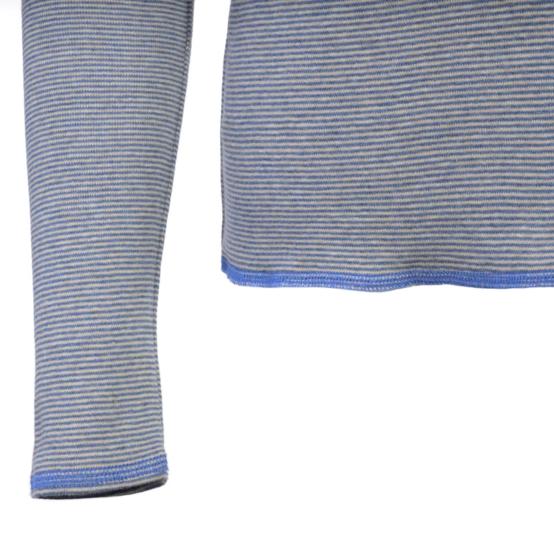Bio-Baumwoll-Shirt, fein geringelt