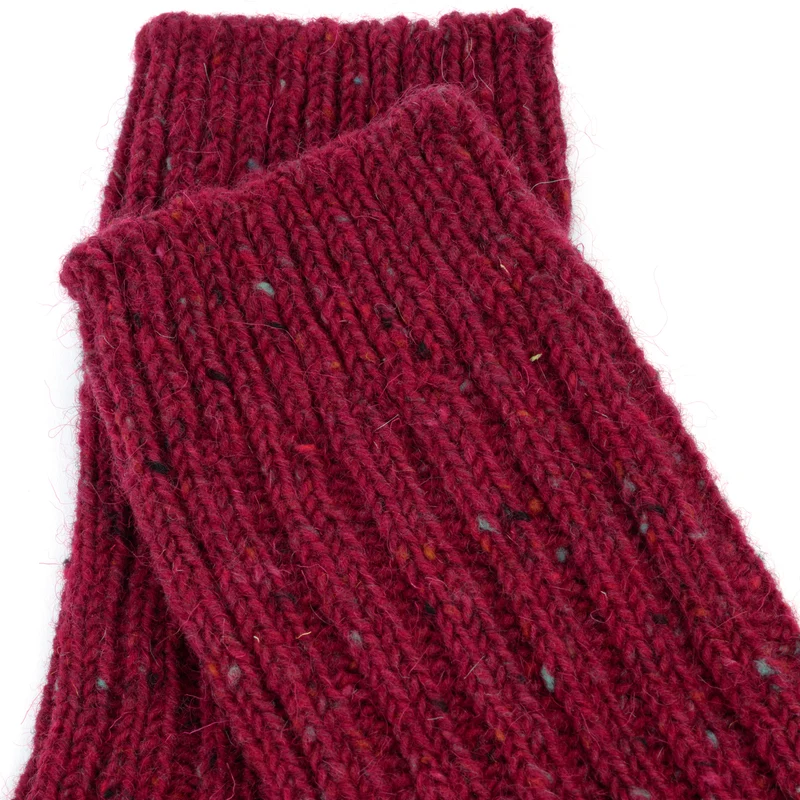 Einfarbige Wollsocken wie von Oma