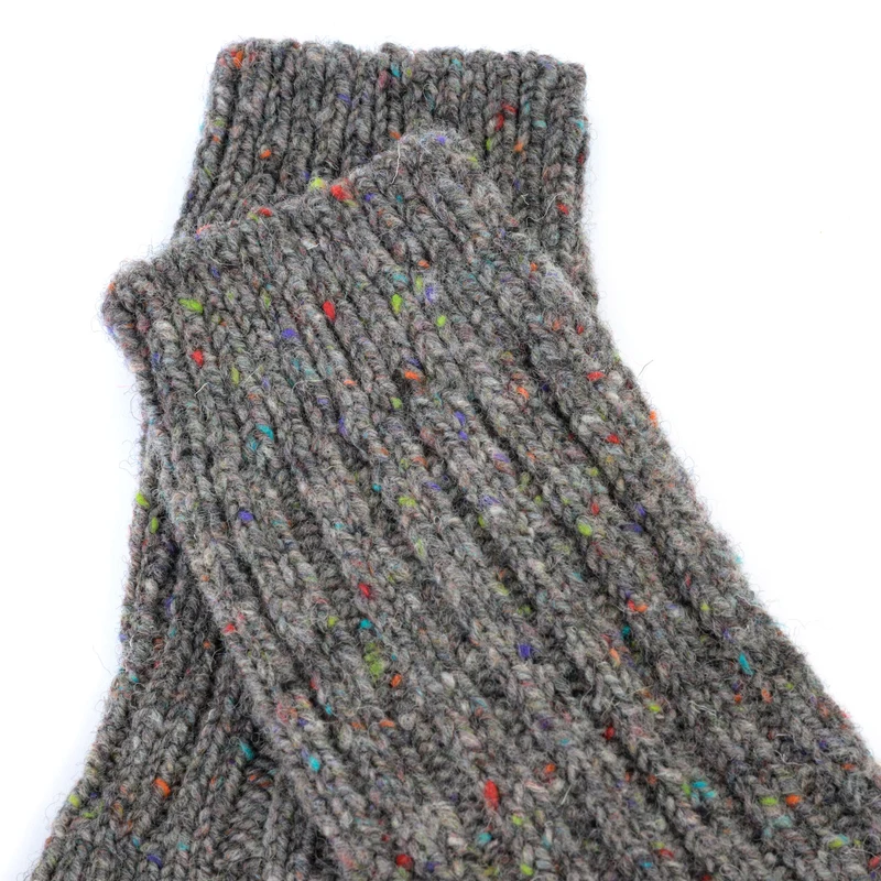Einfarbige Wollsocken wie von Oma