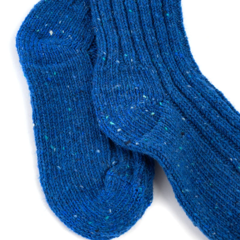 Einfarbige Wollsocken wie von Oma