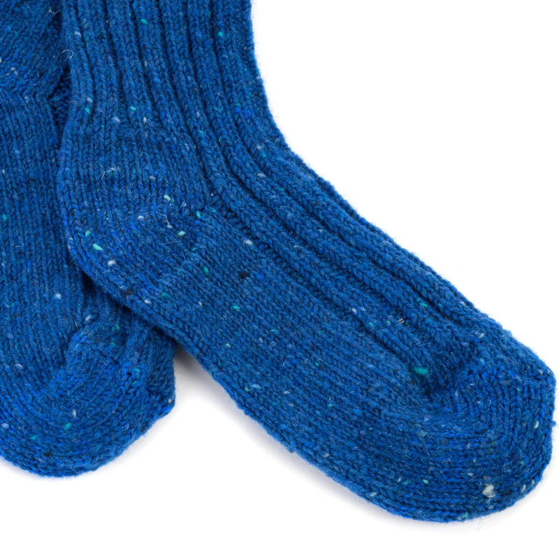 Einfarbige Wollsocken wie von Oma