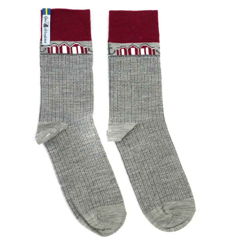 Merino-Wollsocken "SKAFTÖ GRÅ"