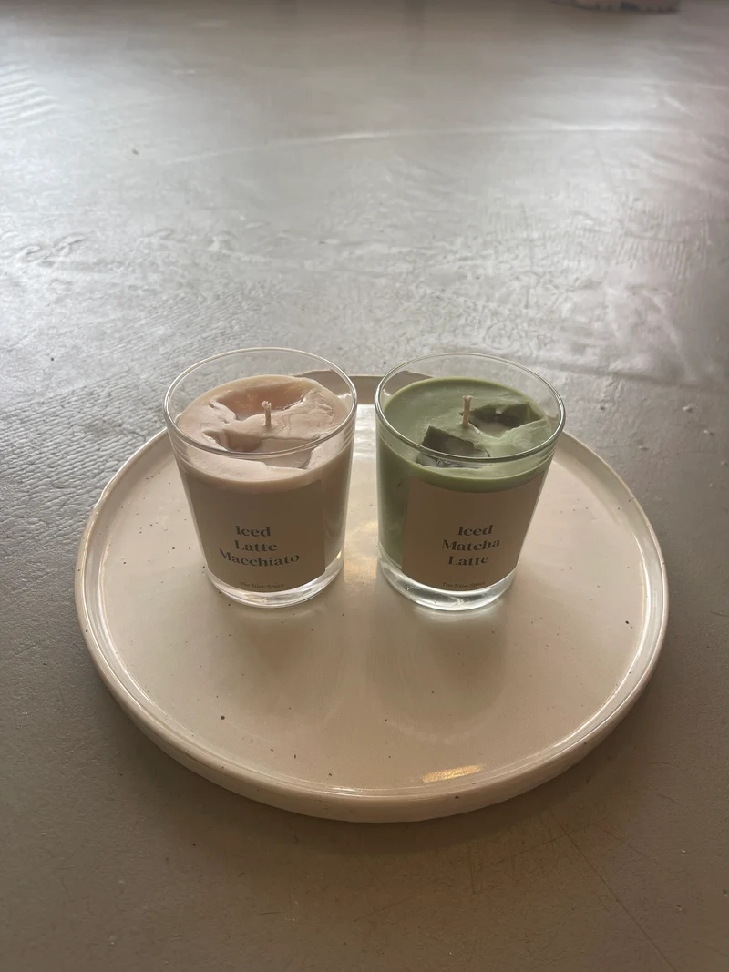 Duftkerzen aus Sojawachs – Iced Latte Macchiato oder Iced Matcha Latte
