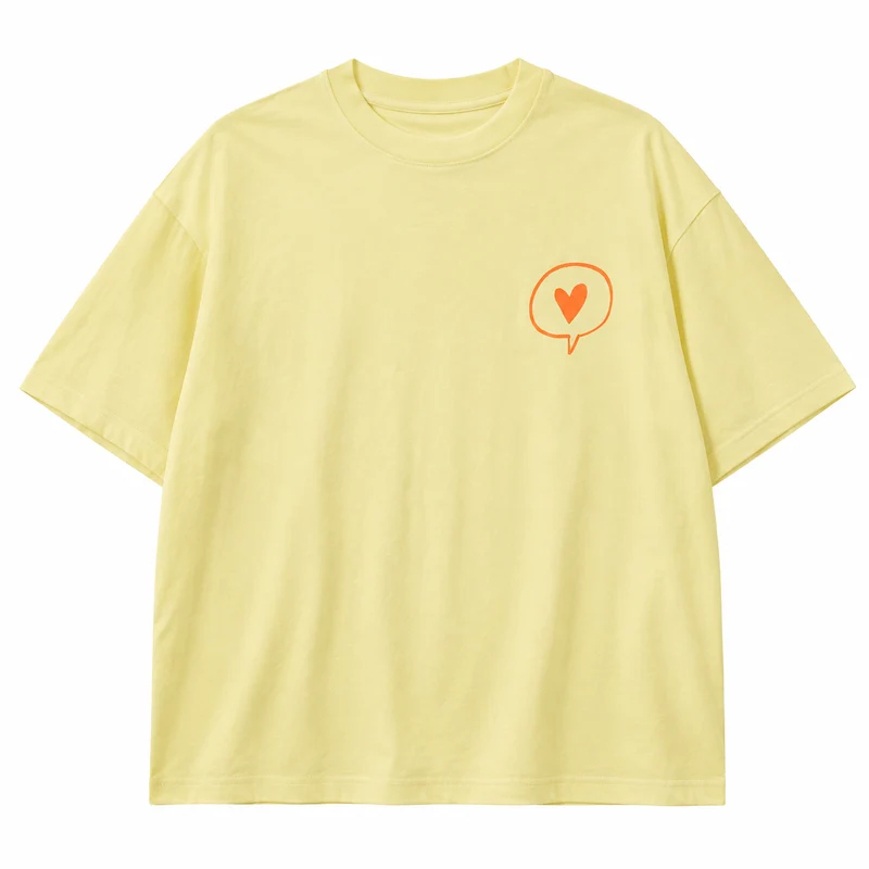 T-Shirt „Gelb“ – Bio-Baumwolle mit Siebdruck