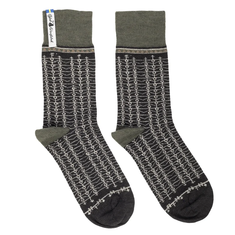 Merino-Wollsocken "Ekshärad sot"