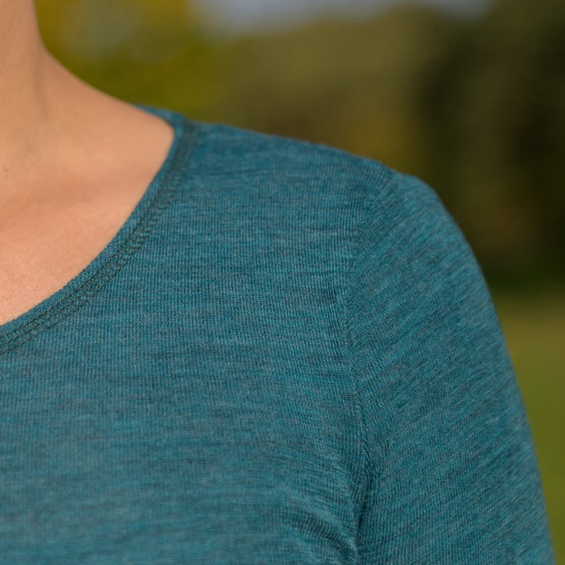 Langarm-Shirt, meliert