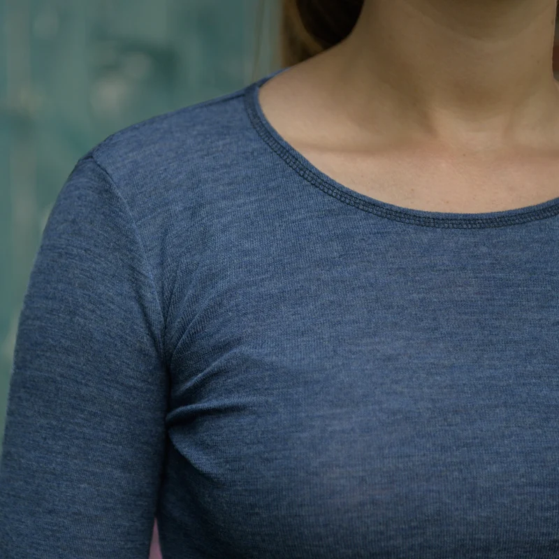 Langarm-Shirt, meliert