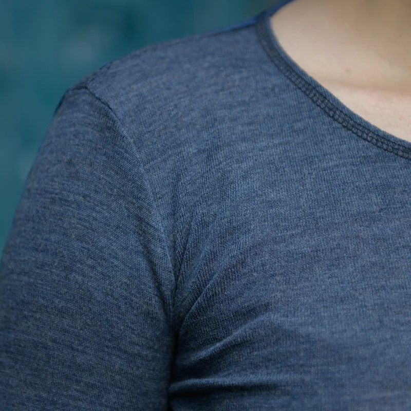 Langarm-Shirt, meliert