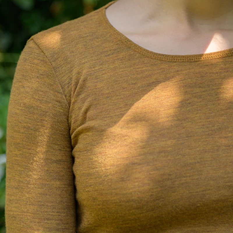 Langarm-Shirt, meliert