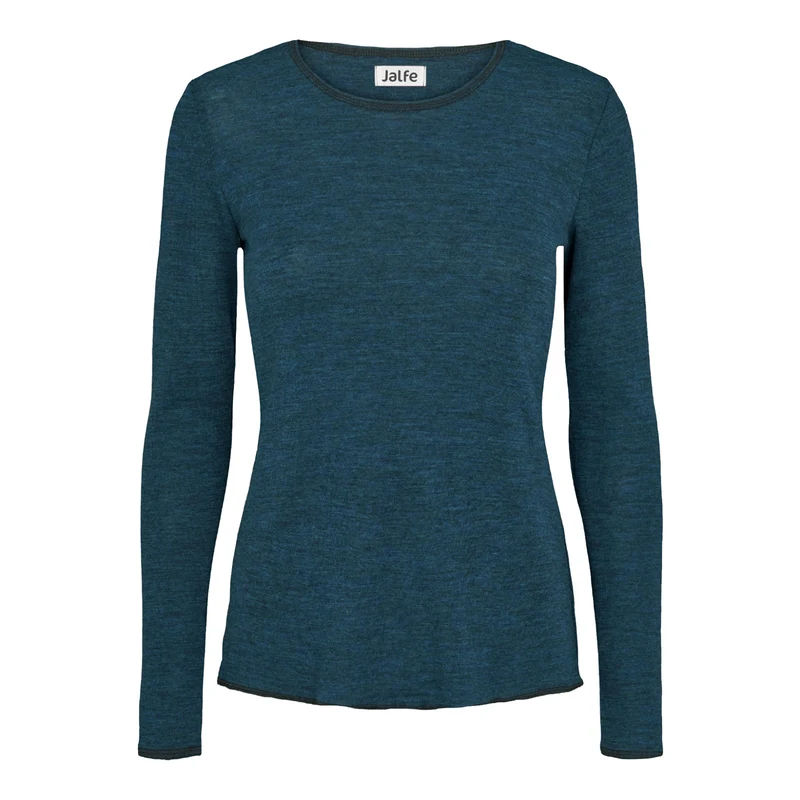 Langarm-Shirt, meliert