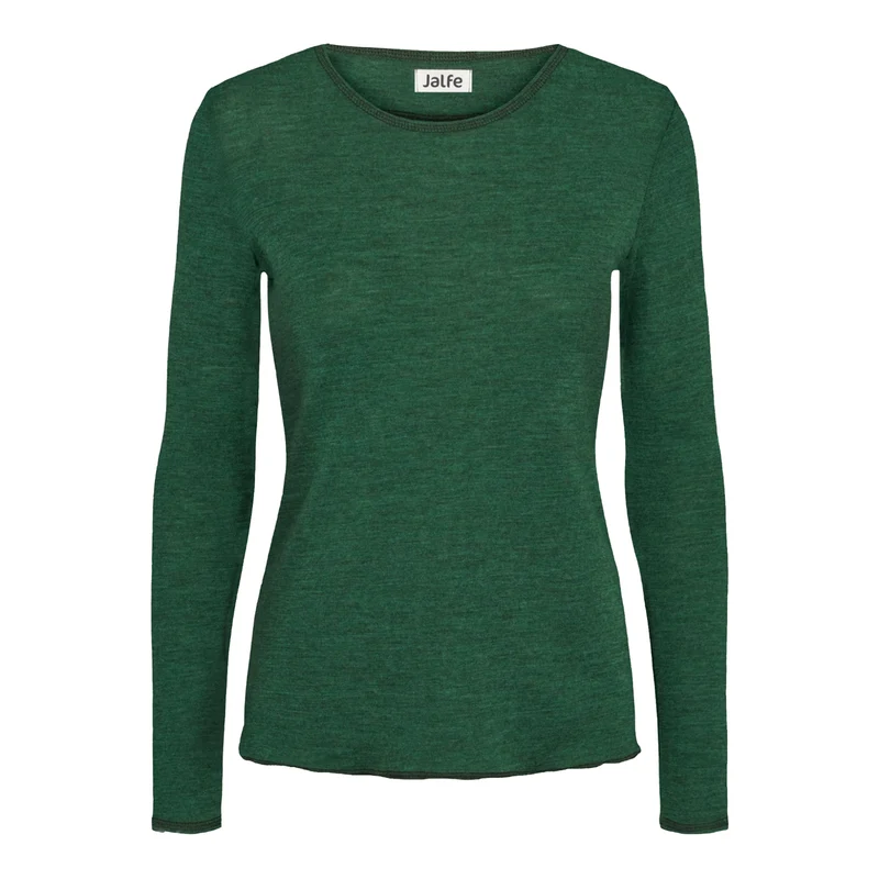 Langarm-Shirt, meliert