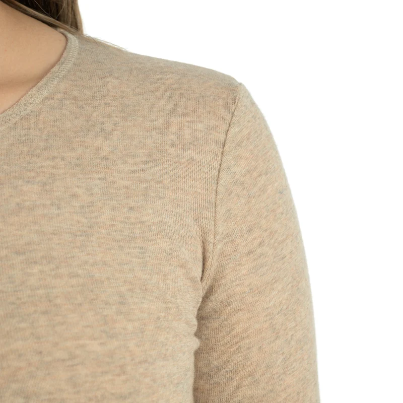 Langarm-Shirt, meliert