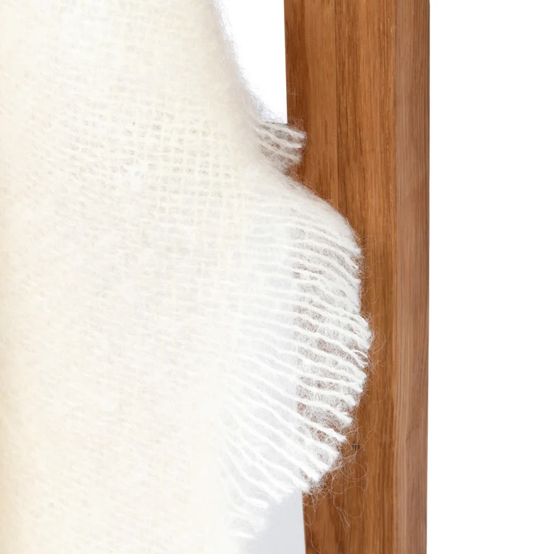 Kleine Mohairdecke "IVORY"