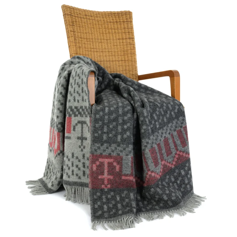 Wolldecke "MARINE IM REGEN"