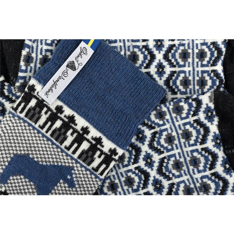 Merino-Wollsocken "DALARNA BLA"