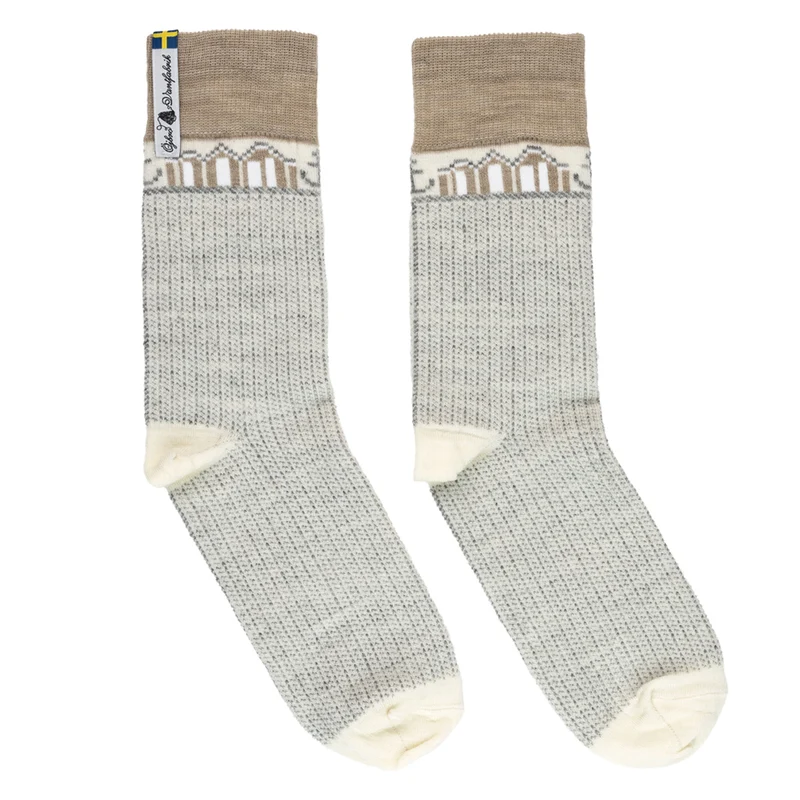 Merino-Wollsocken "SKAFTÖ SNÖ"