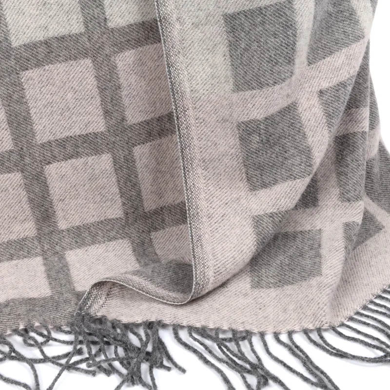 Weiche Merino-Wolldecke "Big City"