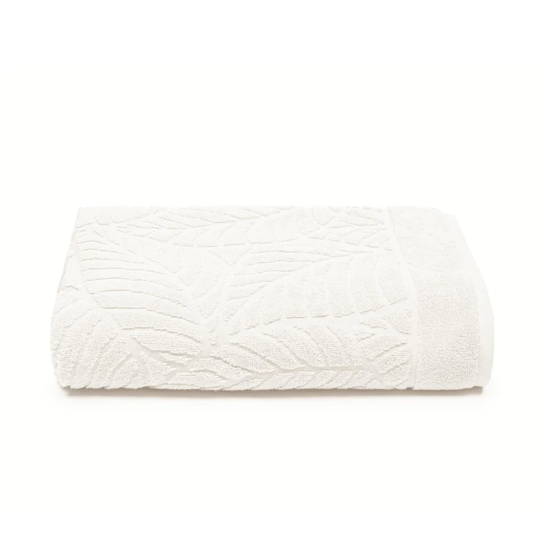 Telo Bagno foglie in Cotone 450 gr/mq