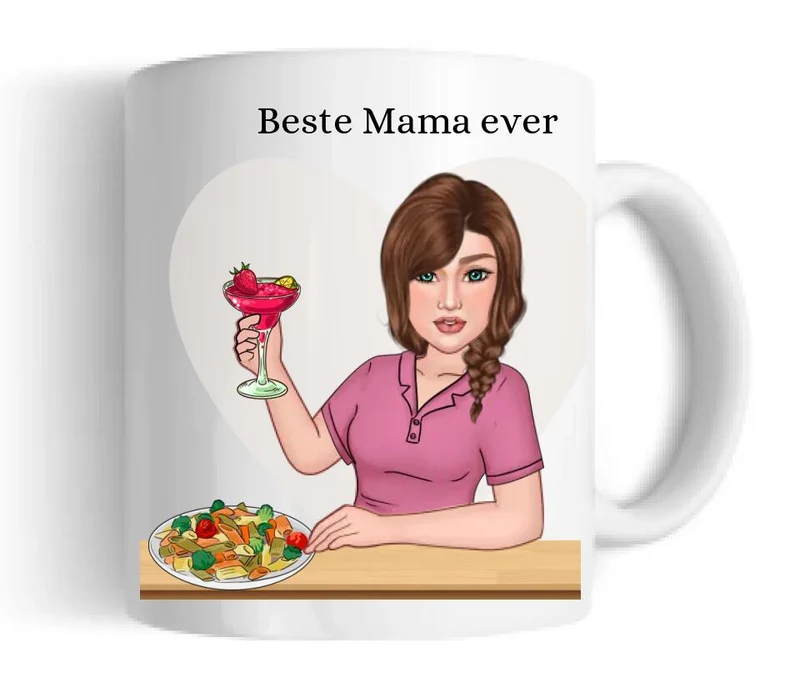 Personalisiertes Geschenk Kaffee Tasse - Muttertagsgeschenk & Geburtstagsgeschenk