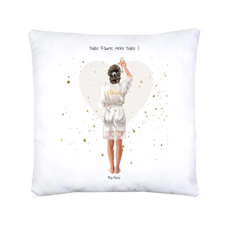 Personalisiertes Geschenk Bettbezug, Kopfkissen als Geburtstagsgeschenk für Mädchen