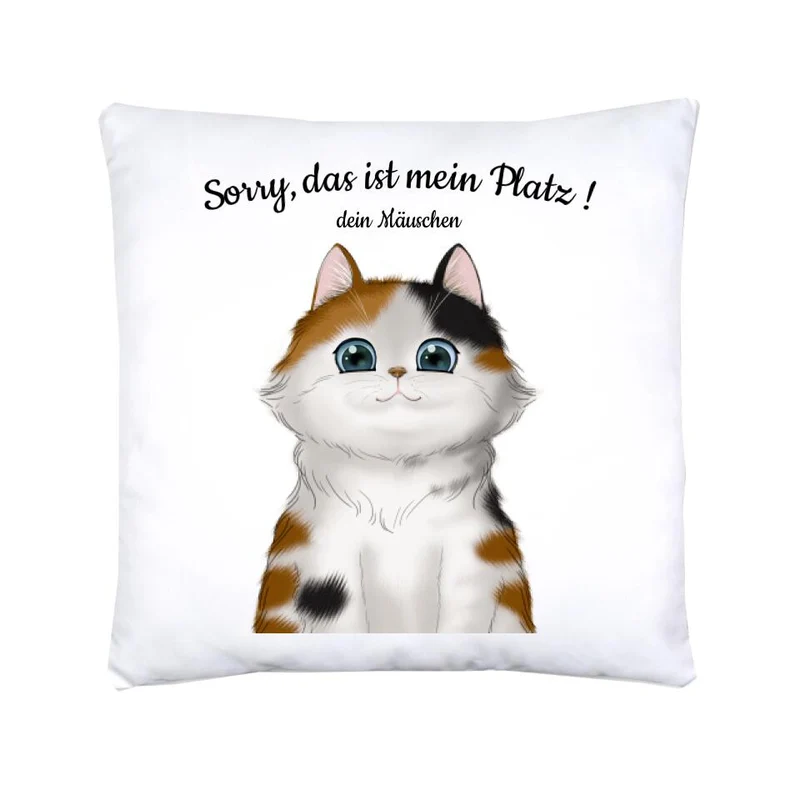 Personalisierte Bettwäsche Geschenk für Katzenliebhaber – 1 Katze Motiv mit Namen