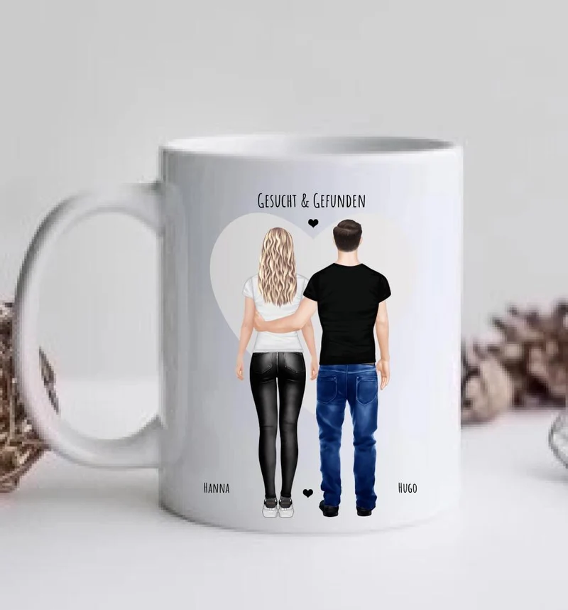 Personalisiertes Partnergeschenk Tasse, Kaffeebecher