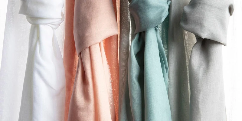 Bio Gardinenstoff - pastel green 280 cm