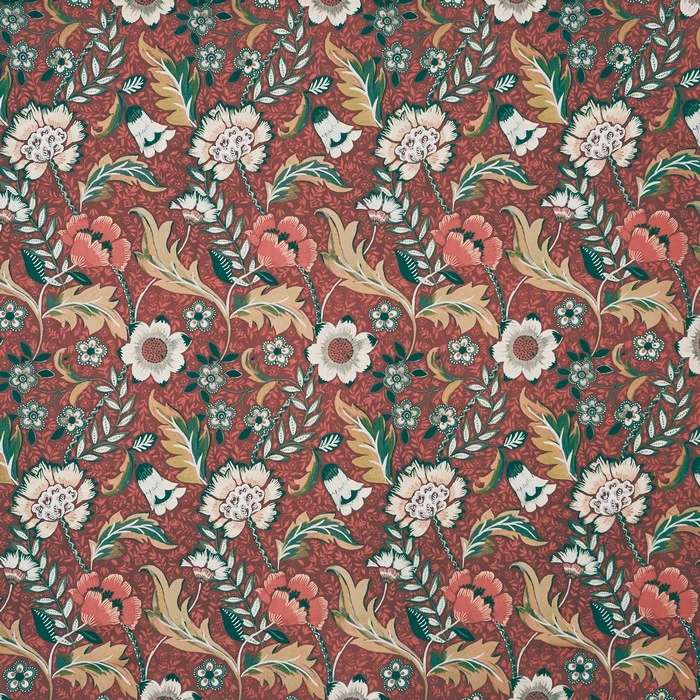 Dekostoff Blumenallover - rot
