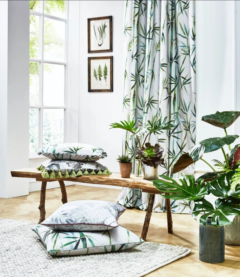 Baumwollstoff Bamboo - light grey