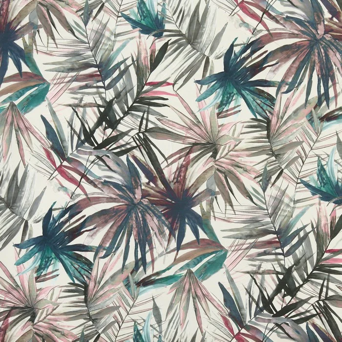 Baumwollstoff Palm Trees - grey