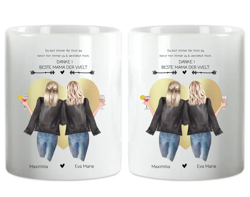 Danke! Beste Mama der Welt-Mutter & Tochter Muttertagsgeschenk