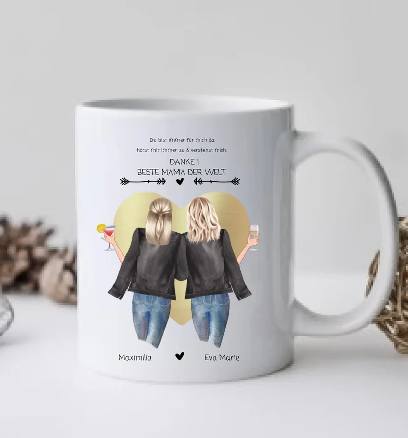 Danke! Beste Mama der Welt-Mutter & Tochter Muttertagsgeschenk