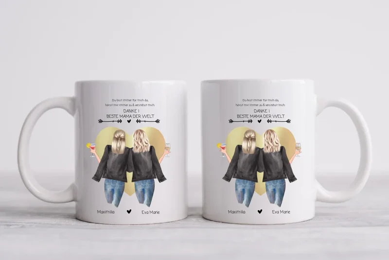 Danke! Beste Mama der Welt-Mutter & Tochter Muttertagsgeschenk