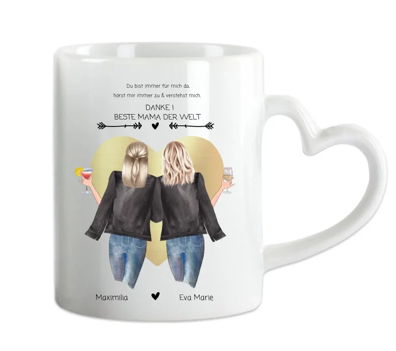 Danke! Beste Mama der Welt-Mutter & Tochter Muttertagsgeschenk