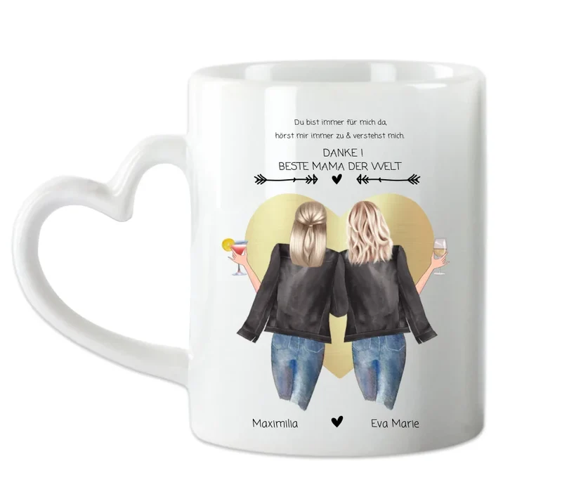 Danke! Beste Mama der Welt-Mutter & Tochter Muttertagsgeschenk