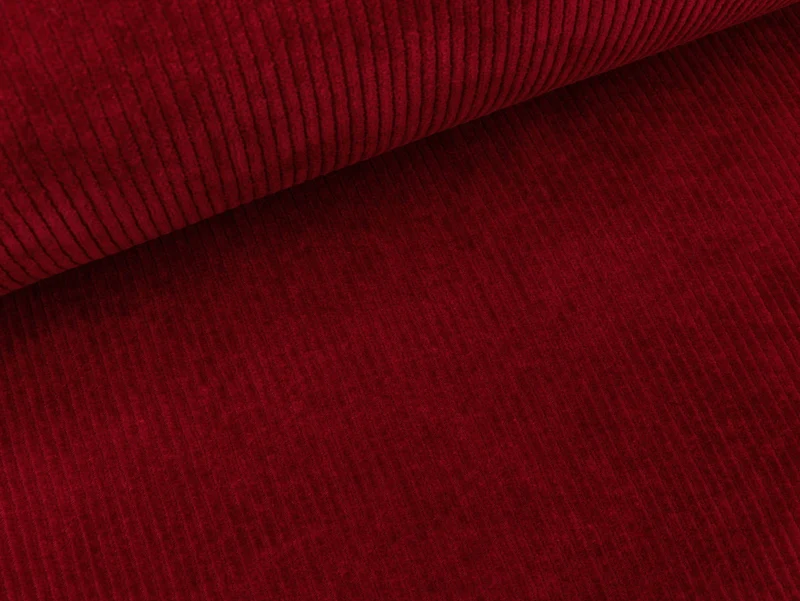 Reststück 27cm - Rippnicki Juna burgundy uni HW21/22