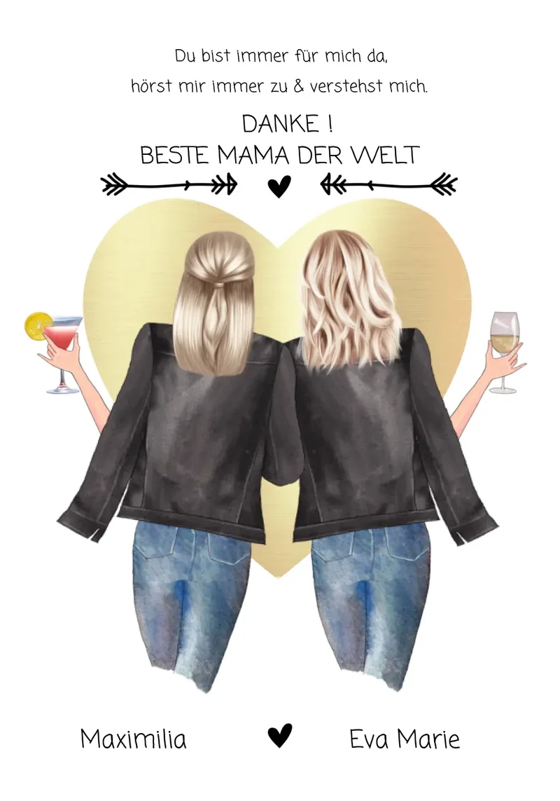 Kuscheldecke personalisiert für Mama – Geschenkidee mit Namen & Motiv - Geschenk Mutter Tochter, Geburtstagsgeschenk, Weihnachtsgeschenk, Muttertaggeschenk