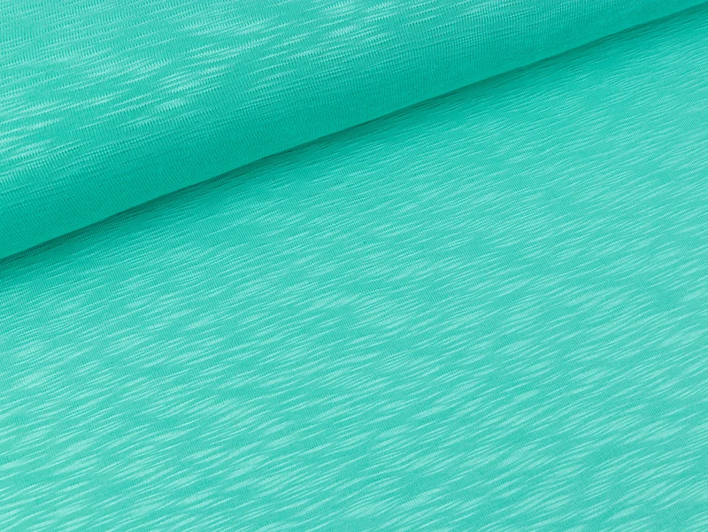 Reststück 15cm - Slub Viskosejersey Milena mint meliert uni