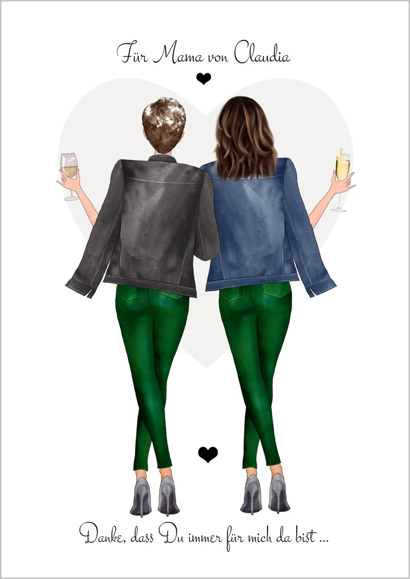 Muttertagsgeschenk personalisiertes Poster für die beste Mama - auch als Geburtstagsgeschenk