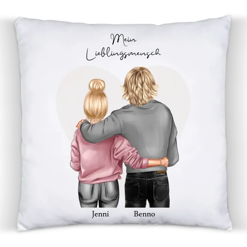 Personalisiertes Kissen Geburtstag Partner - Kissen Geschenk Freundin, Freund - Geburtstagsgeschenk, Ostergeschenk & Weihnachtsgeschenk
