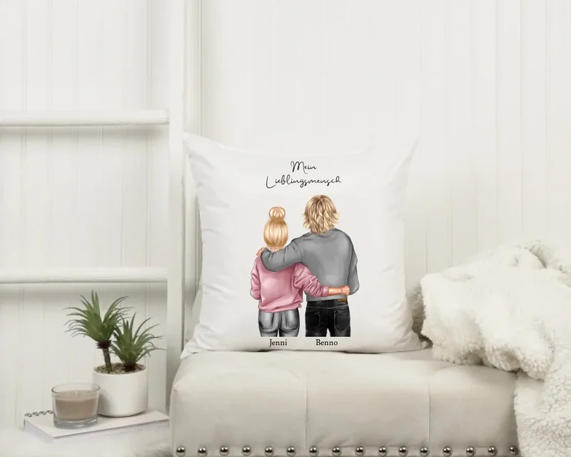 Personalisiertes Kissen Geburtstag Partner - Kissen Geschenk Freundin, Freund - Geburtstagsgeschenk, Ostergeschenk & Weihnachtsgeschenk