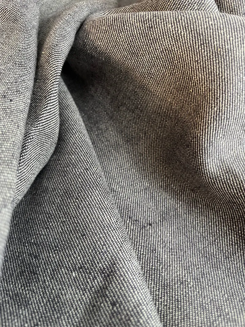 Leinenstoff Bio Denim - dunkelblau