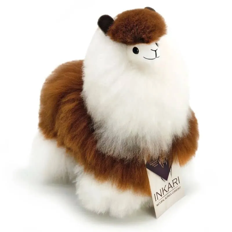 Fluffiges Maskottchen Alpaka Naturals – Macchiato 23 cm