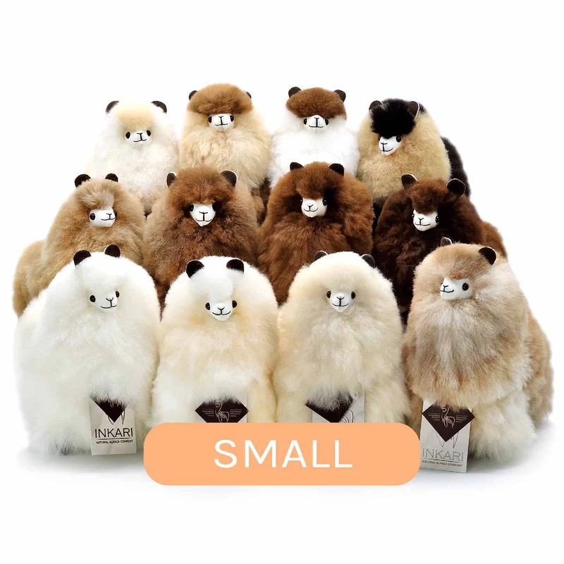 Fluffiges Maskottchen Alpaka Naturals – Latte Caccao 23 cm